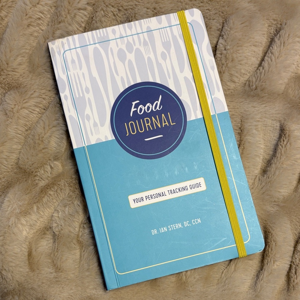 Blue and Yellow Food Journal